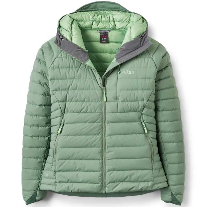 Rab Womens Microlight Windstopper Hoody - Dark Fig Green