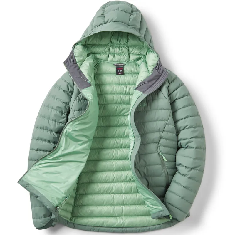 Rab Womens Microlight Windstopper Hoody - Dark Fig Green-1