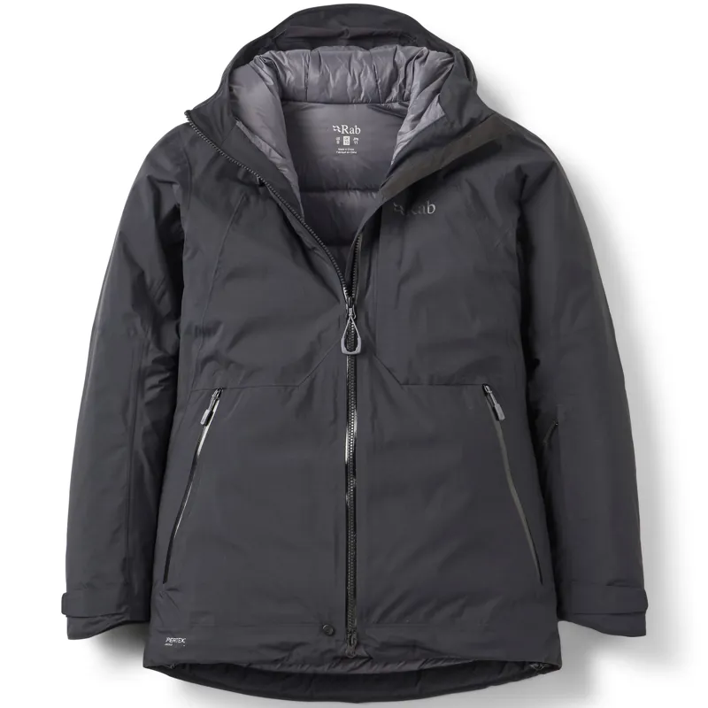 Rab Womens Optical Waterproof Down Jacket - Black