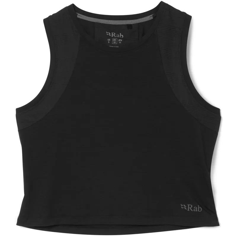 Rab Womens Rivelin Crop Tank - Black