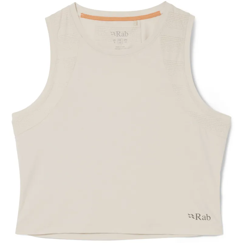 Rab Womens Rivelin Crop Tank - Pebble
