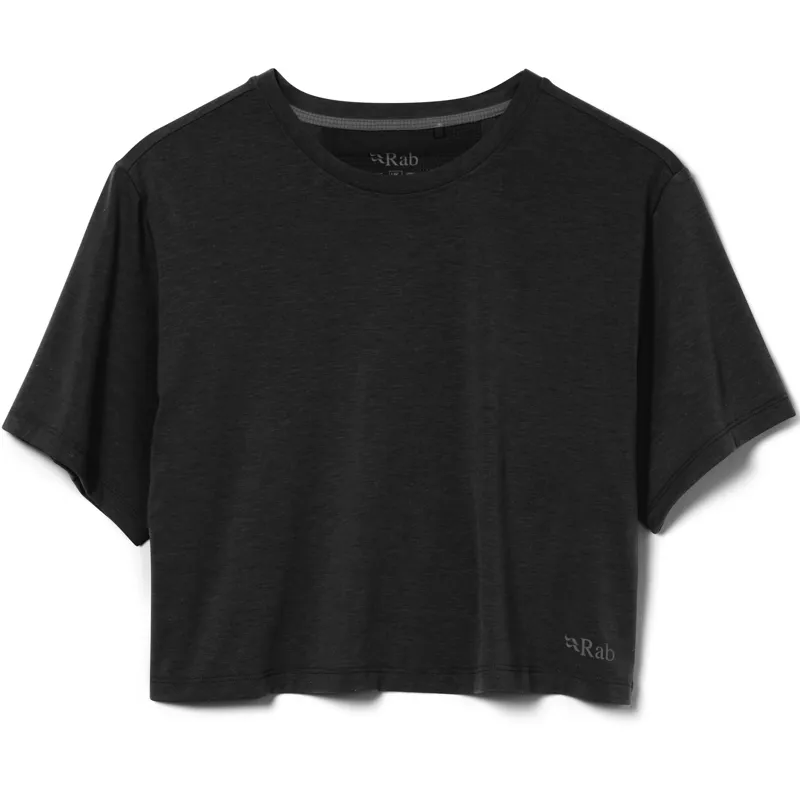 Rab Womens Rivelin Crop Tee - Black