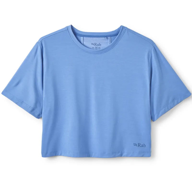 Rab Womens Rivelin Crop Tee - Bluebird