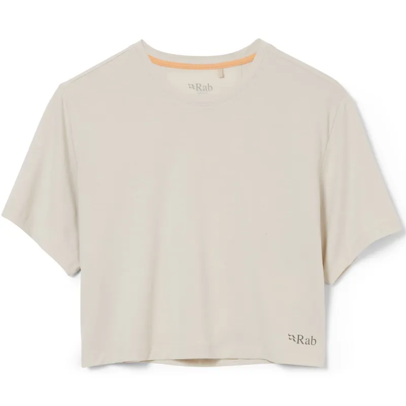 Rab Womens Rivelin Crop Tee - Pebble