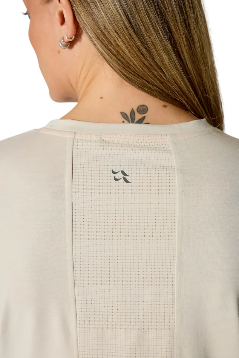 Rab Womens Rivelin Crop Tee - Pebble-4