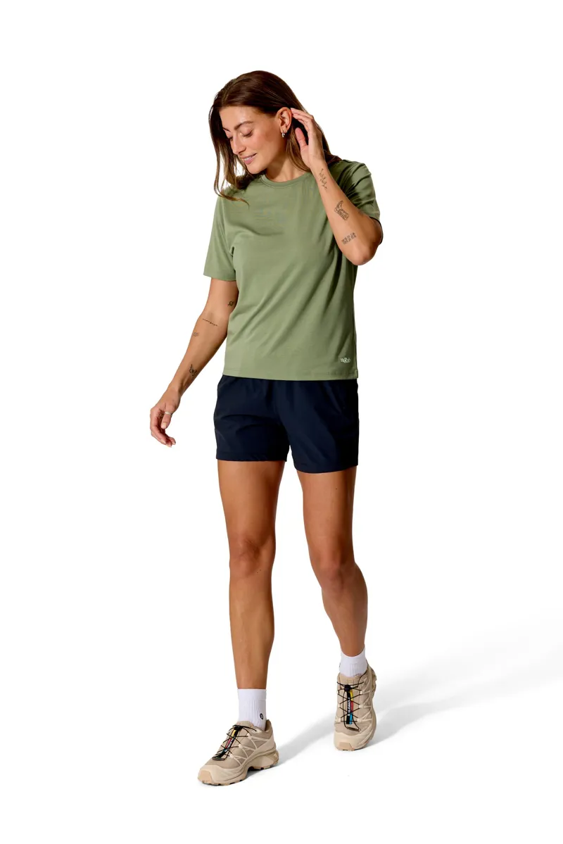 Rab Womens Rivelin Tee - Dark Fig Green-6