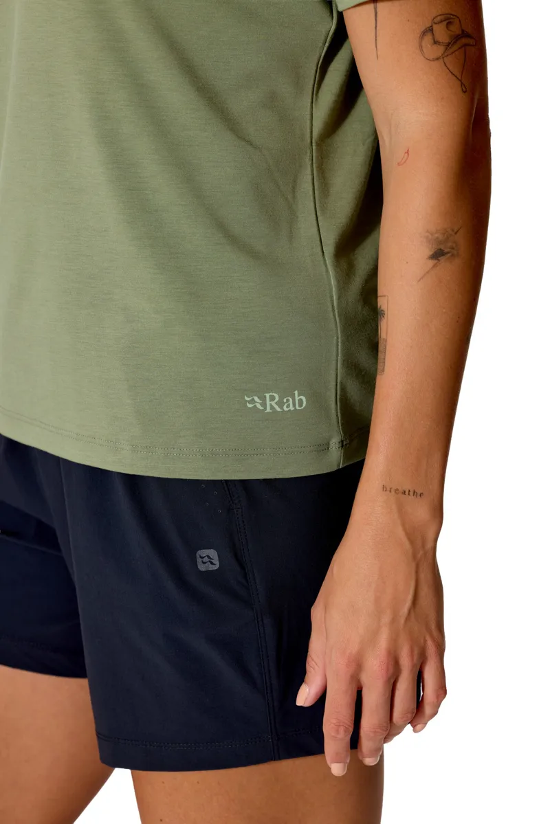 Rab Womens Rivelin Tee - Dark Fig Green-4