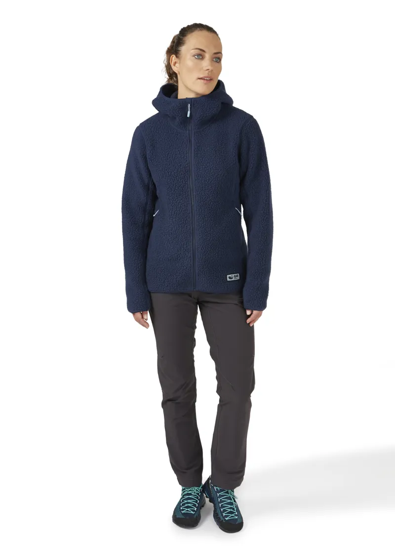 Rab Womens Shearling Hoody - Deep Ink-7