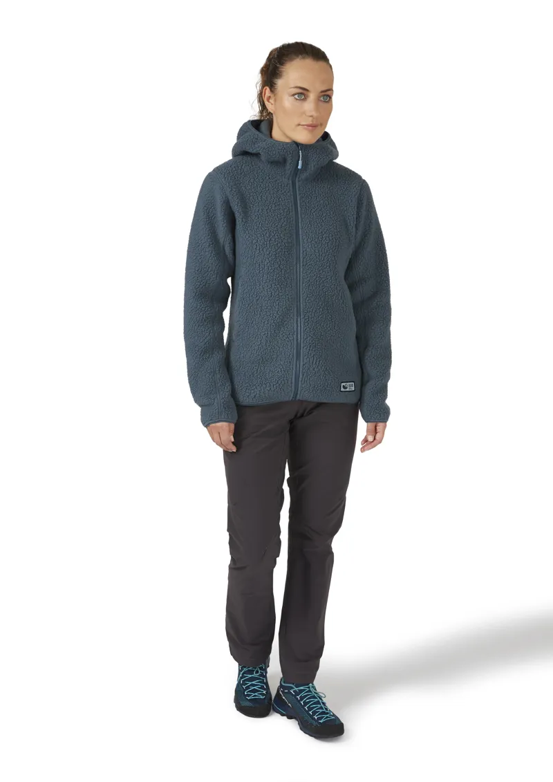 Rab Womens Shearling Hoody - Orion Blue-3