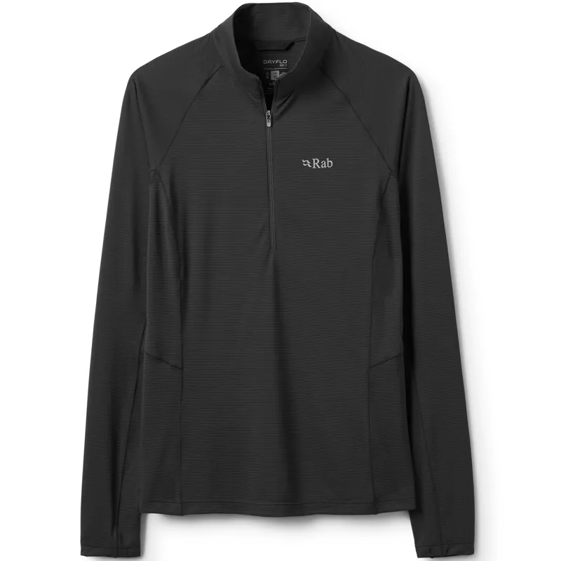 Rab Womens Sonic Long Sleeved Zip-Tee - Beluga