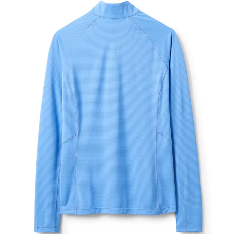 Rab Womens Sonic Long Sleeved Zip-Tee - Bluebird-1