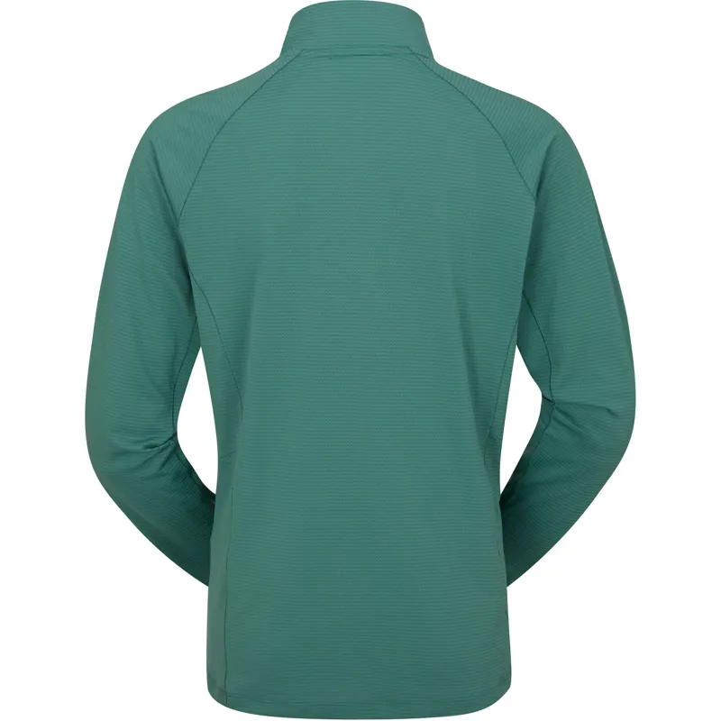 Rab Womens Sonic Long Sleeved Zip-Tee - Eucalyptus-1