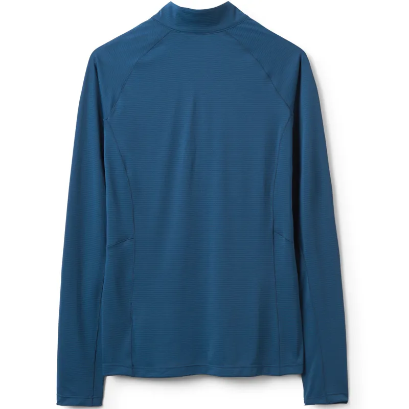 Rab Womens Sonic Long Sleeved Zip-Tee - Tempest Blue-1