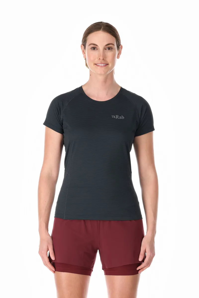 Rab Womens Sonic Short Sleeved Tee - Beluga-4
