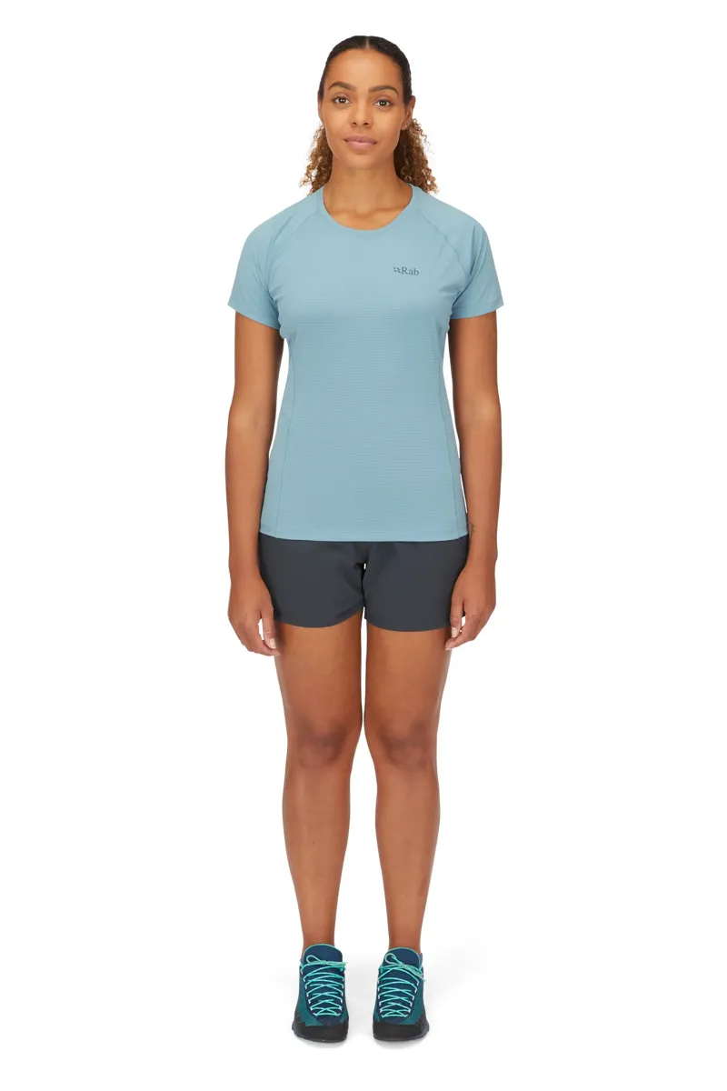 Rab Womens Sonic Short Sleeved Tee - Tempest Blue-2