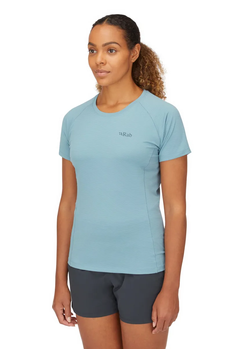 Rab Womens Sonic Short Sleeved Tee - Hibiscus-3
