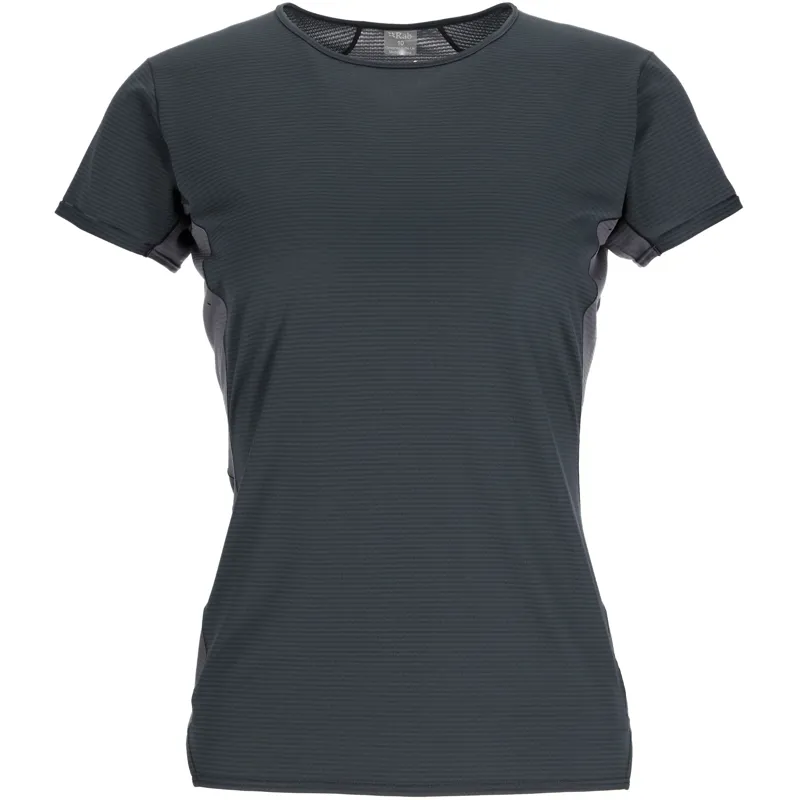Rab Womens Sonic Ultra Tee - Beluga-Graphene