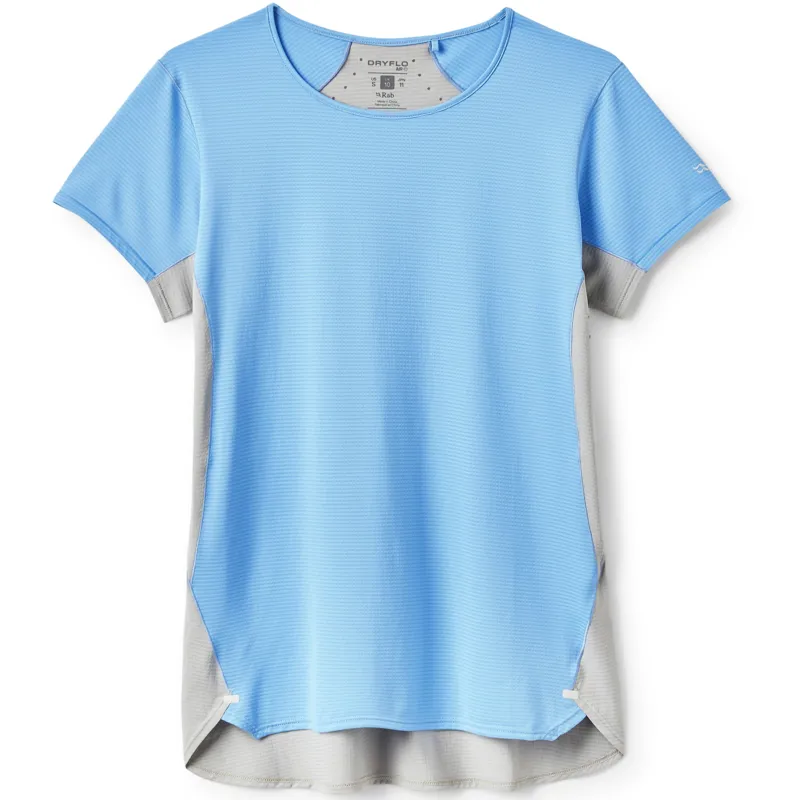 Rab Womens Sonic Ultra Tee - Bluebird-Light Zinc