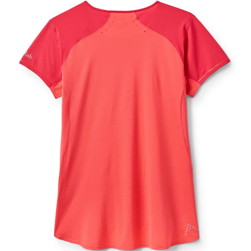 Rab Womens Sonic Ultra Tee - Watermelon-Hibiscus-1