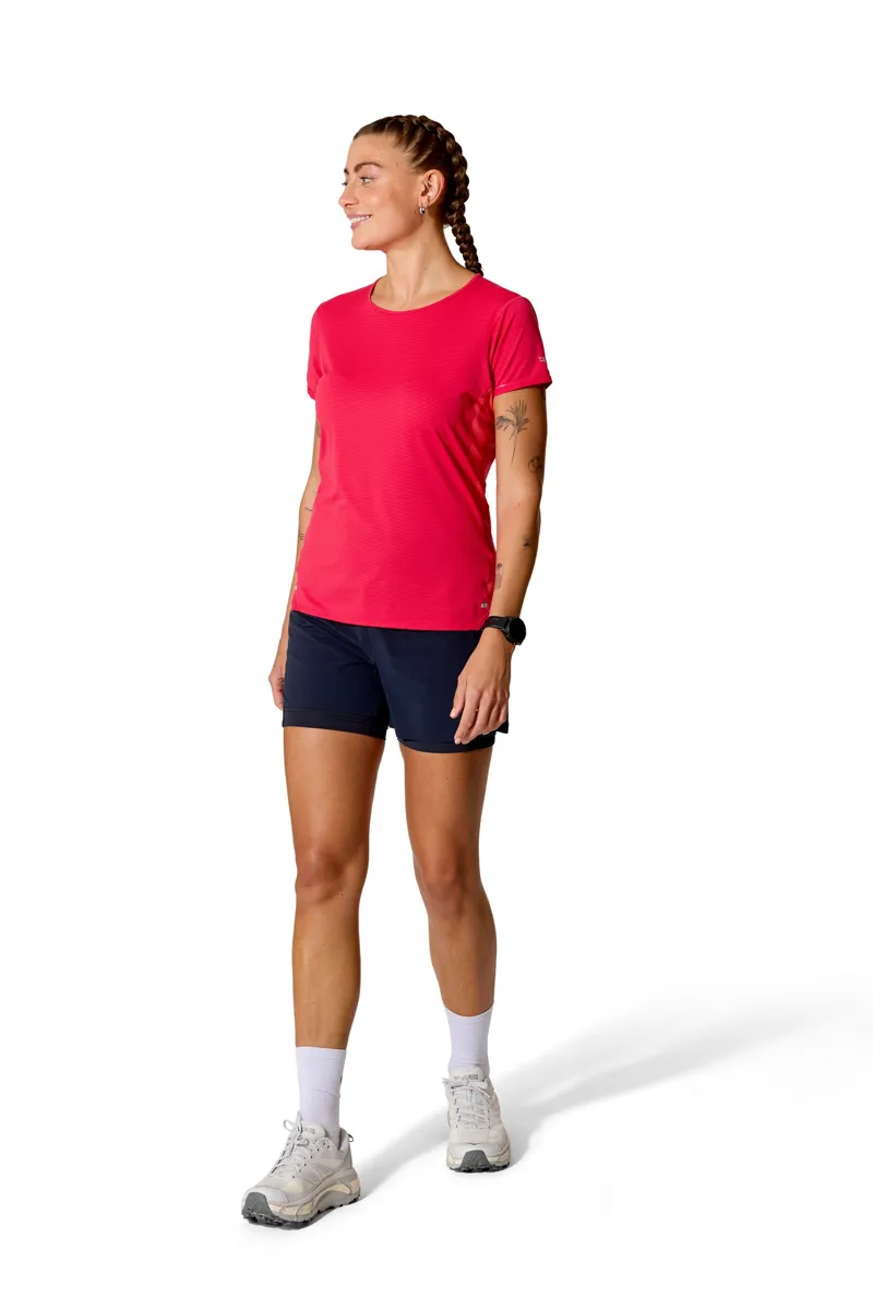 Rab Womens Sonic Ultra Tee - Watermelon-Hibiscus-8