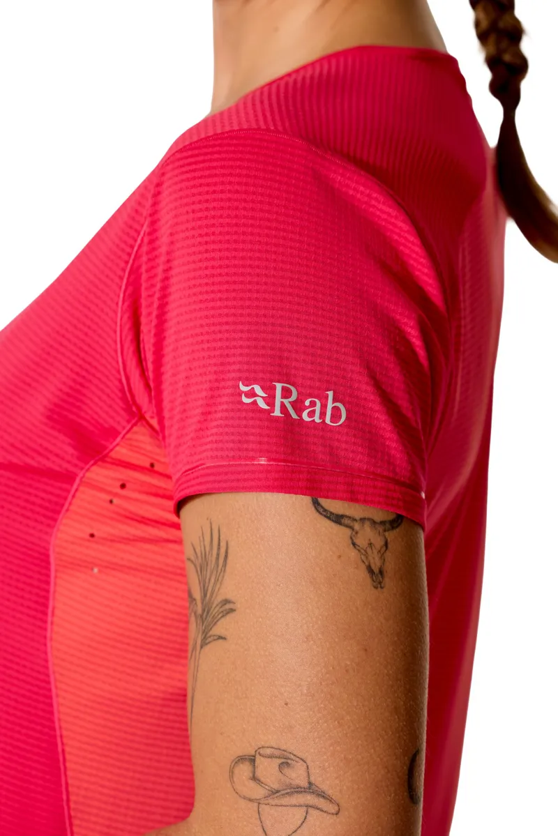 Rab Womens Sonic Ultra Tee - Watermelon-Hibiscus-3