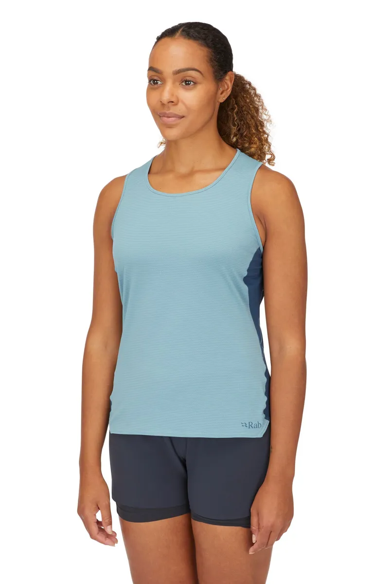 Rab Womens Sonic Ultra Vest - Citadel-Tempest Blue-2