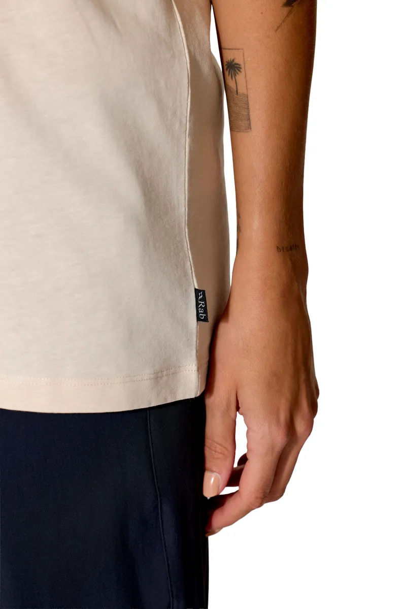 Rab Womens Stance Vista Tee - Ecru-9