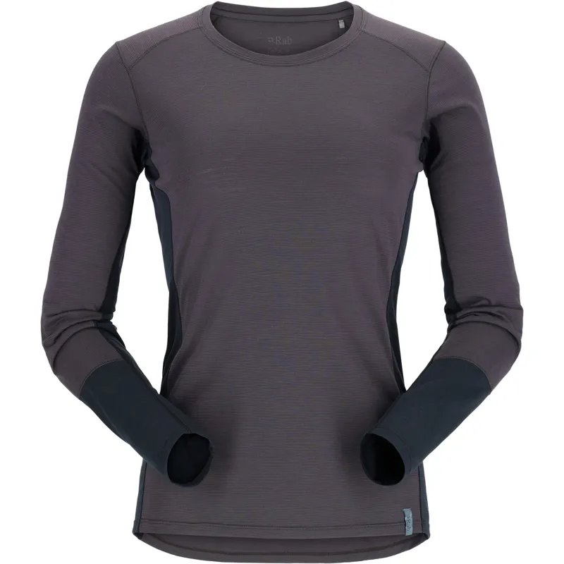 Rab Womens Syncrino Base Long Sleeved Tee - Graphene