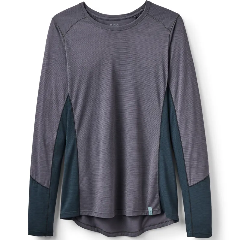 Rab Womens Syncrino Base Long Sleeved Tee - Graphene