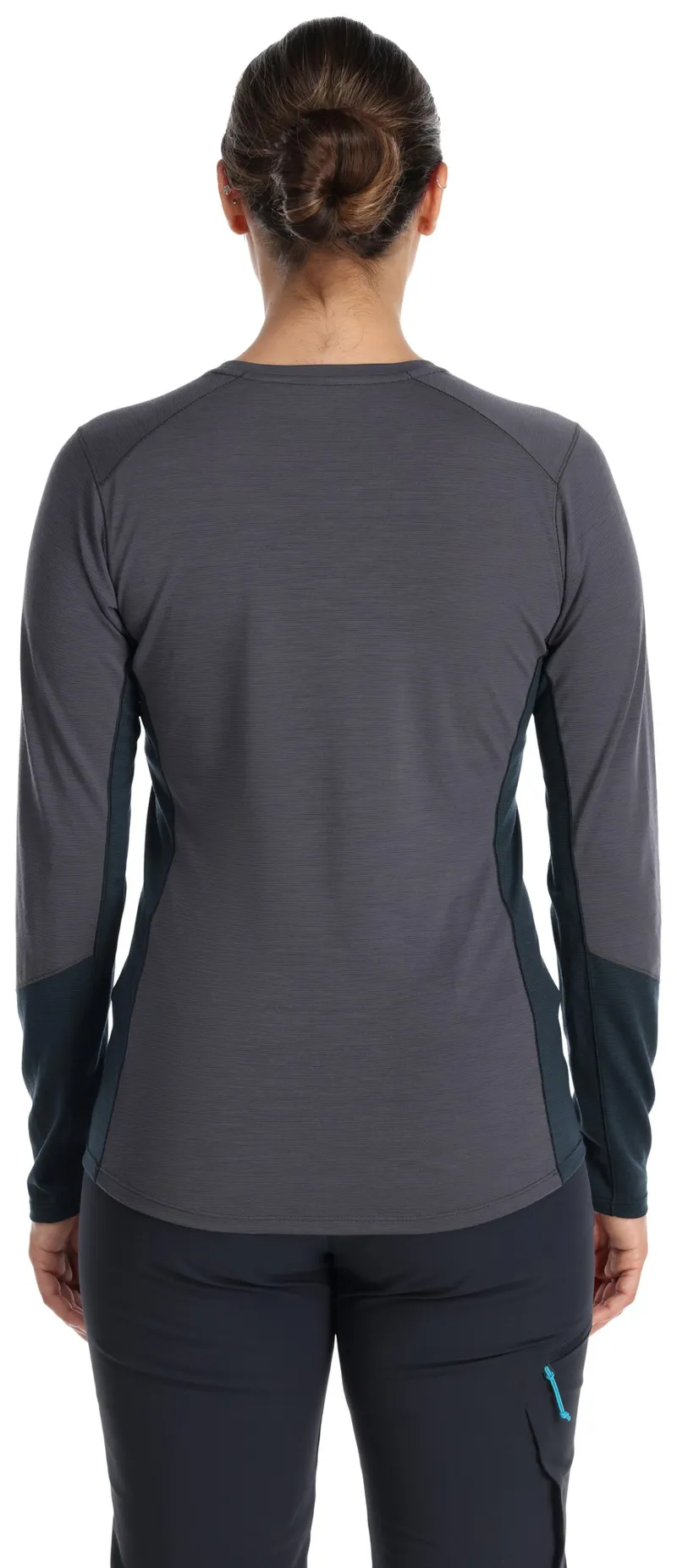 Rab Womens Syncrino Base Long Sleeved Tee - Graphene-3