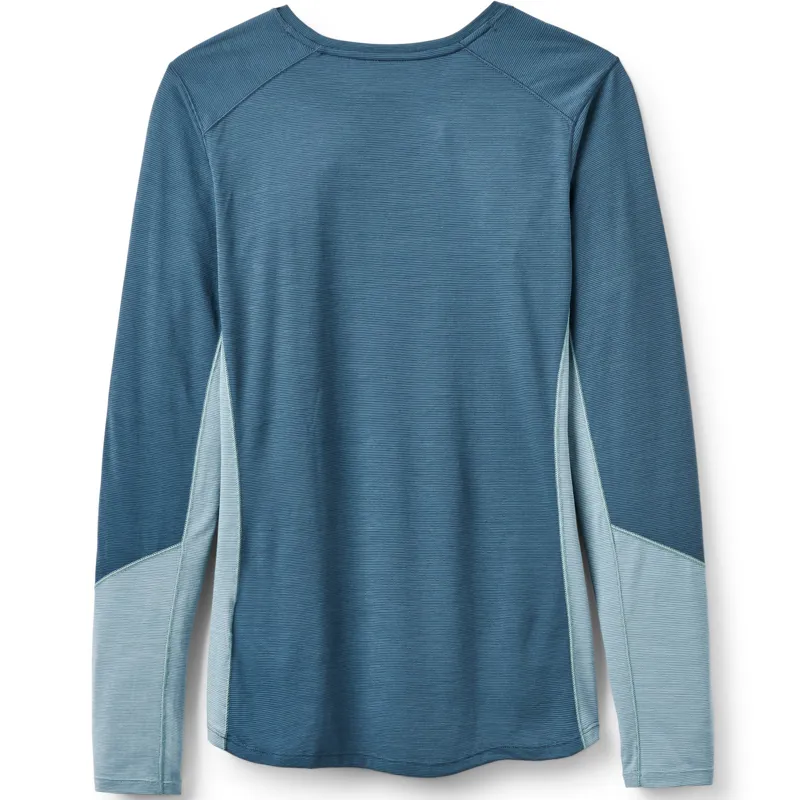 Rab Womens Syncrino Base Long Sleeved Tee - Orion Blue-1