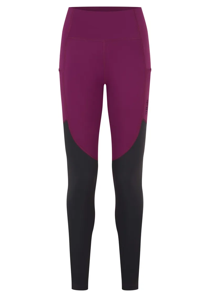 Rab Womens Torque Tights - Mulberry-Black