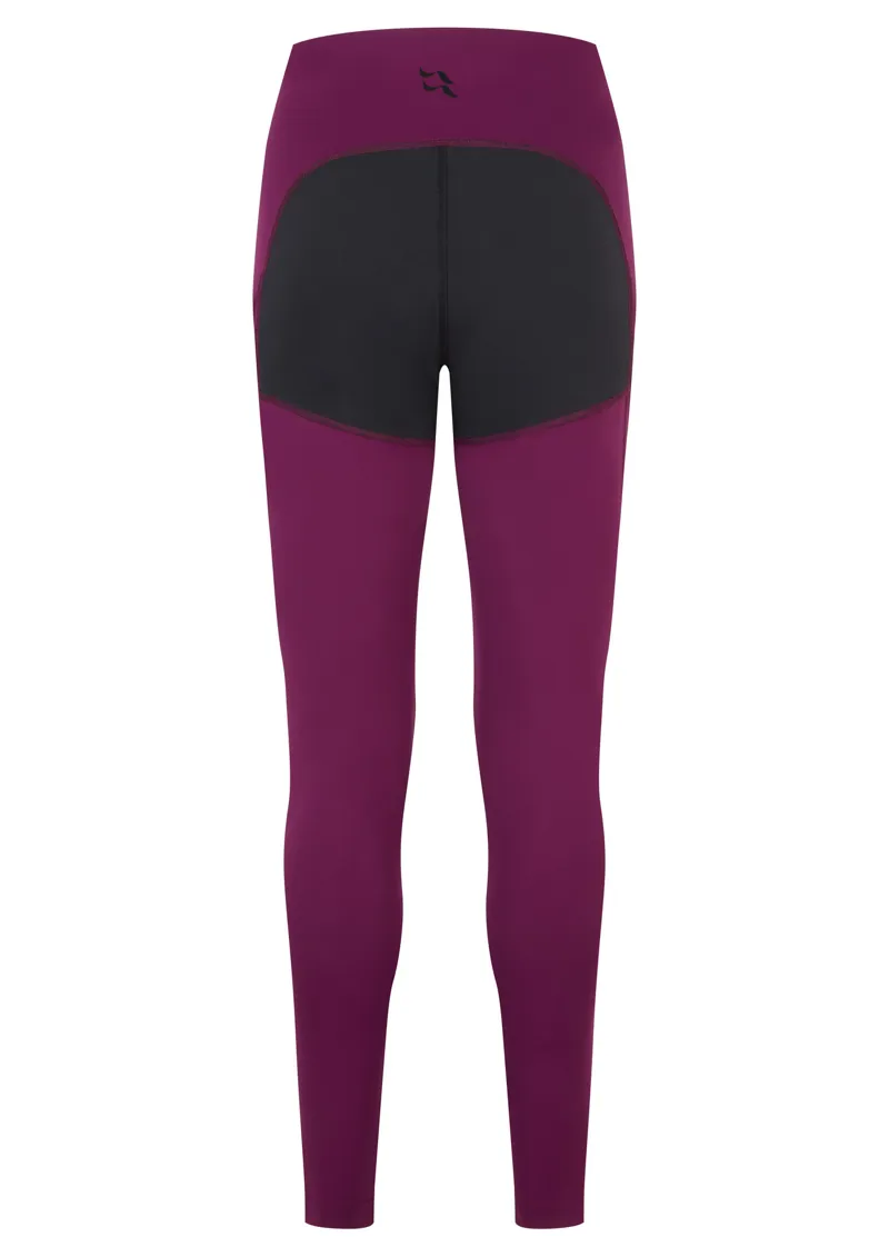 Rab Womens Torque Tights - Mulberry-Black-1