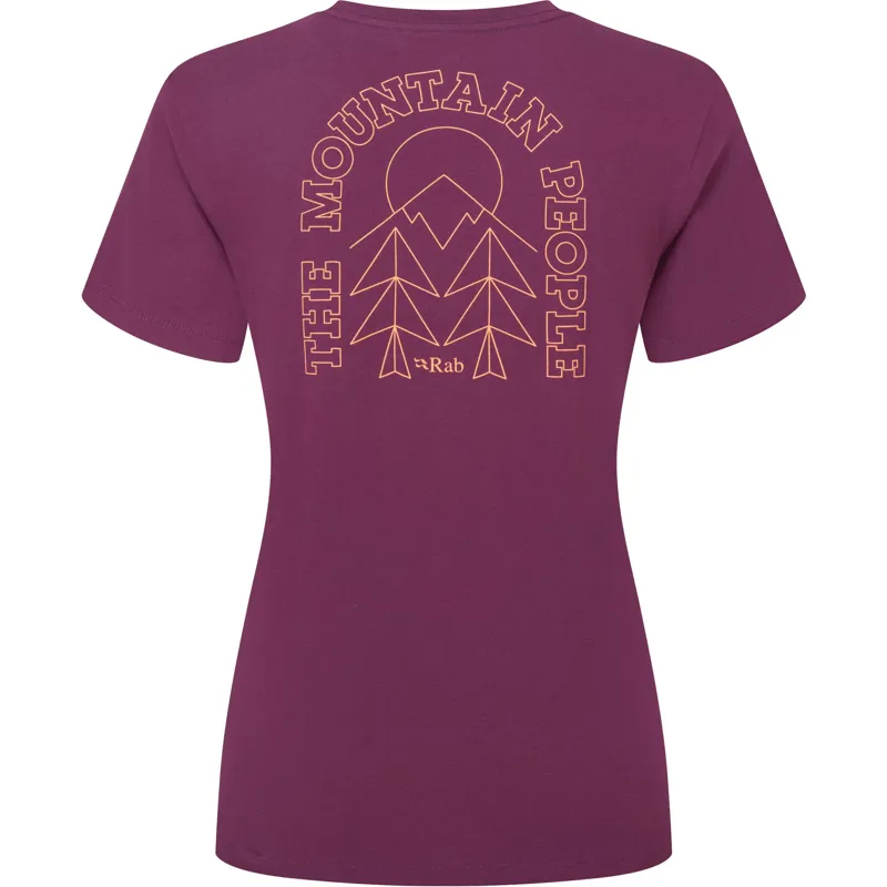 Rab Womens Tuku Cirque Tee - Mulberry-2