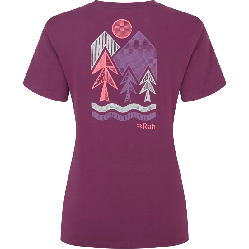 Rab Womens Tuku Vista Tee - Mulberry-2