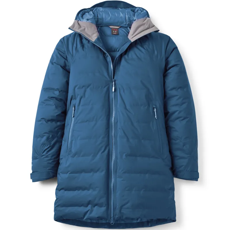 Rab Womens Valiance Parka - Tempest Blue