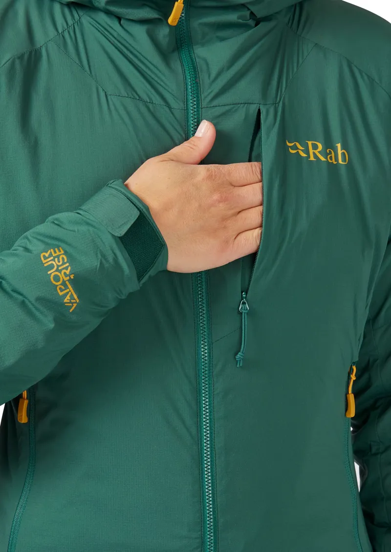 Rab Womens Vapour-Rise Summit Jacket - Green Slate-7