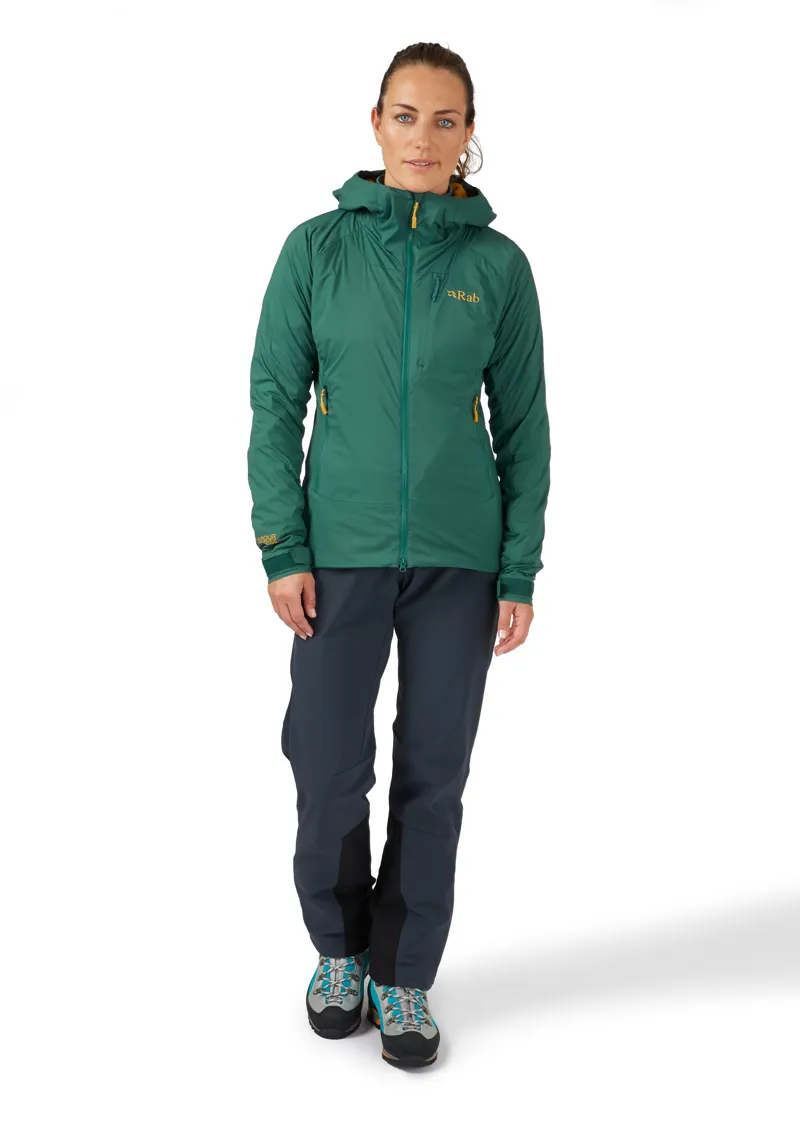Rab Womens Vapour-Rise Summit Jacket - Green Slate-4