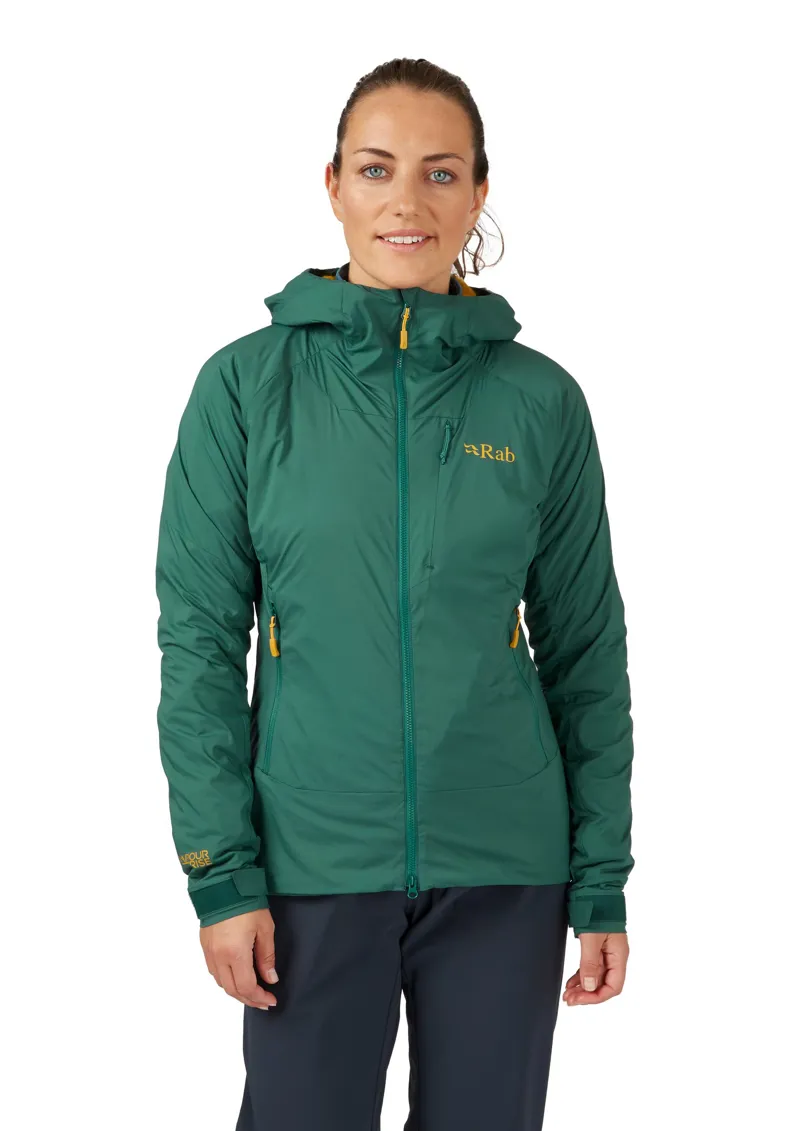 Rab Womens Vapour-Rise Summit Jacket - Green Slate-2