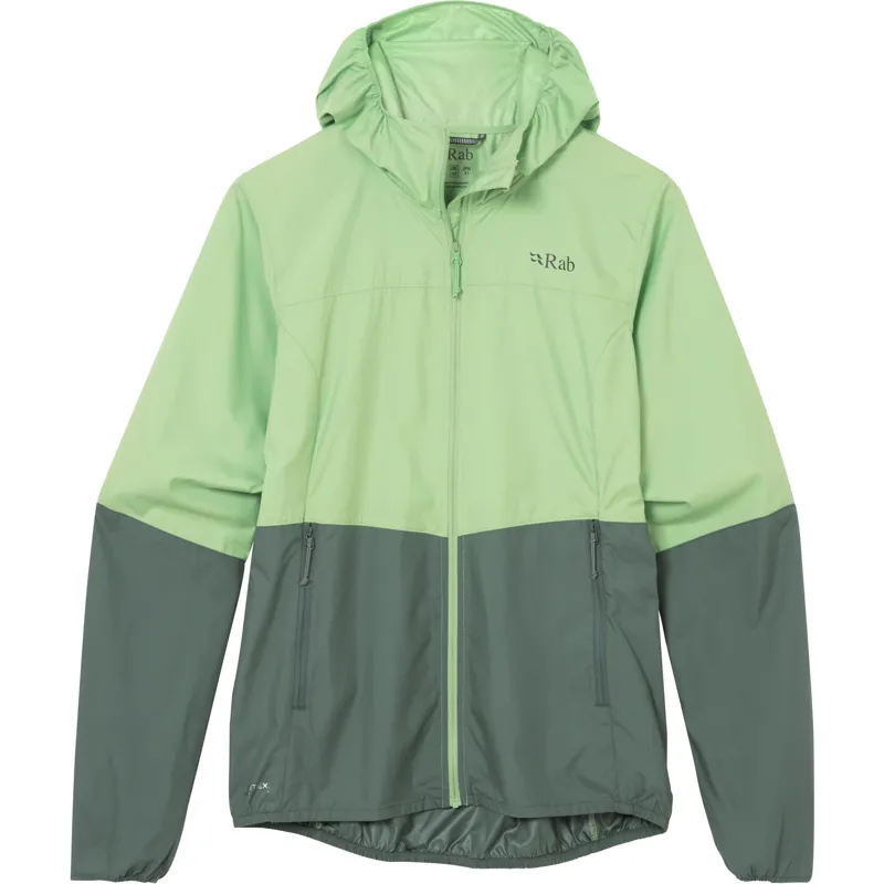 Rab Womens Windgather Hoody - Fig Green-Sage