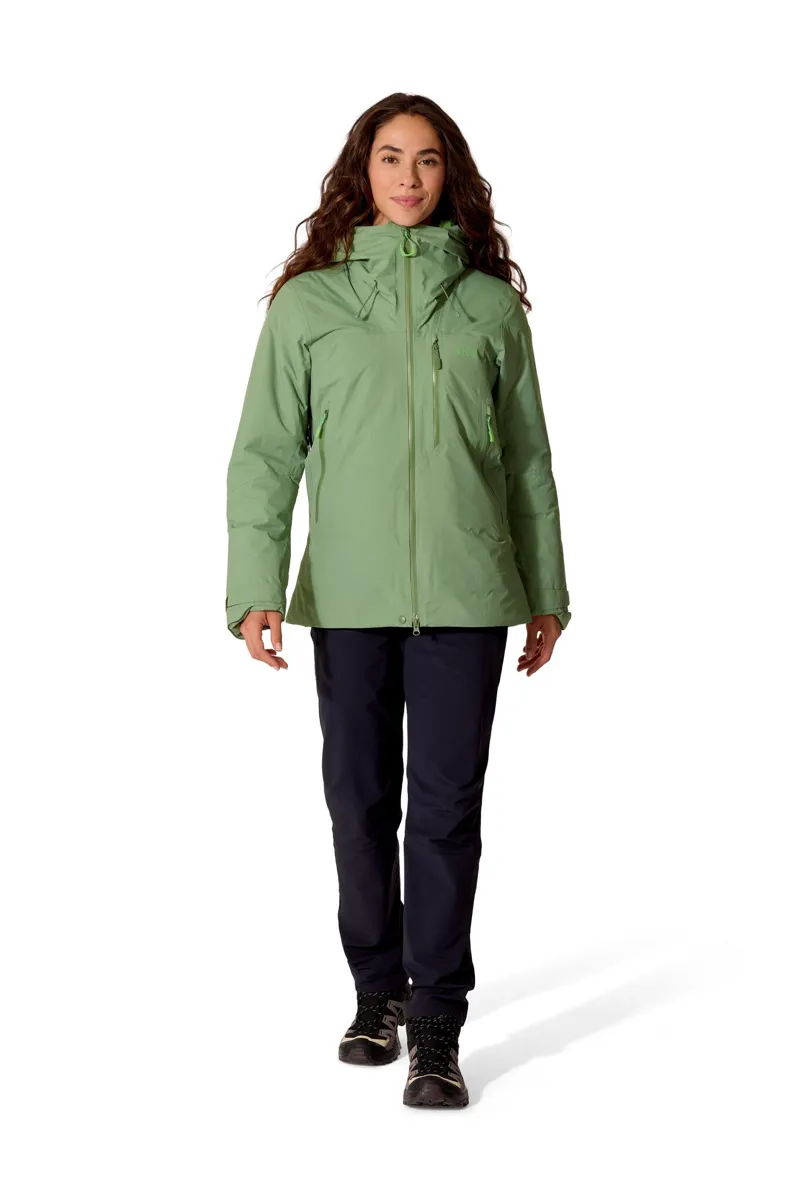 Rab Womens Xenon Shield Jacket - Dark Fig Green-2