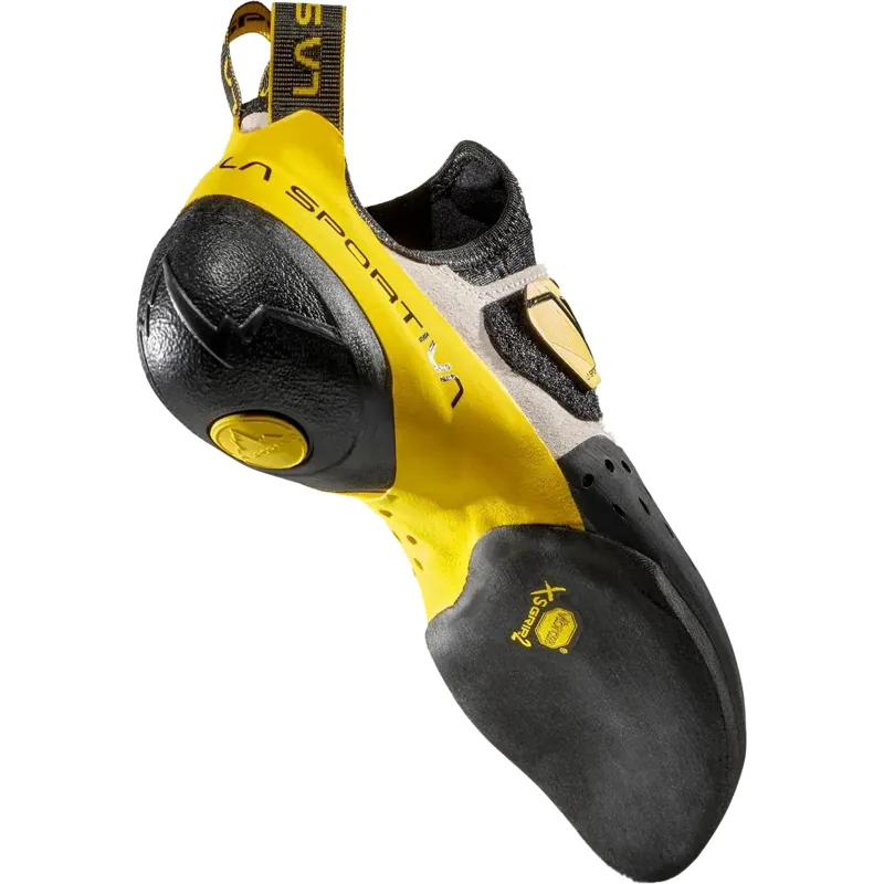 La Sportiva Solution Climbing Shoes - White-Yellow-4