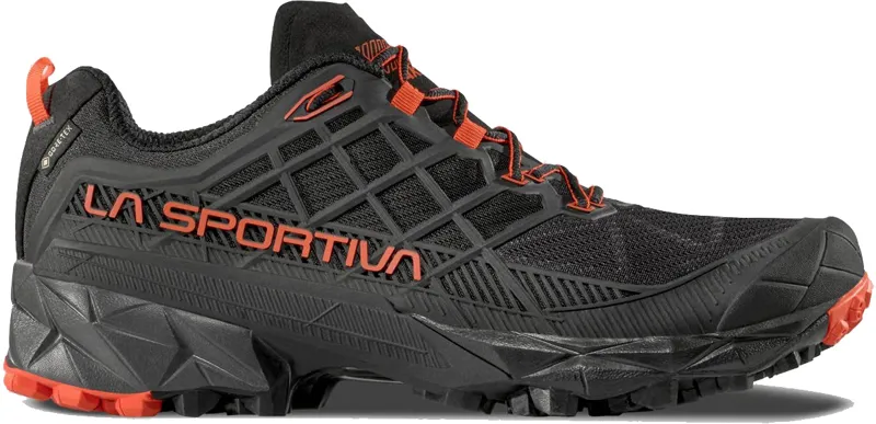 La Sportiva Mens Akyra II GTX Shoes - Black-Cherry Tomato-2