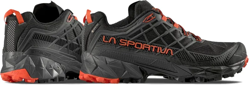 La Sportiva Mens Akyra II GTX Shoes - Black-Cherry Tomato-4