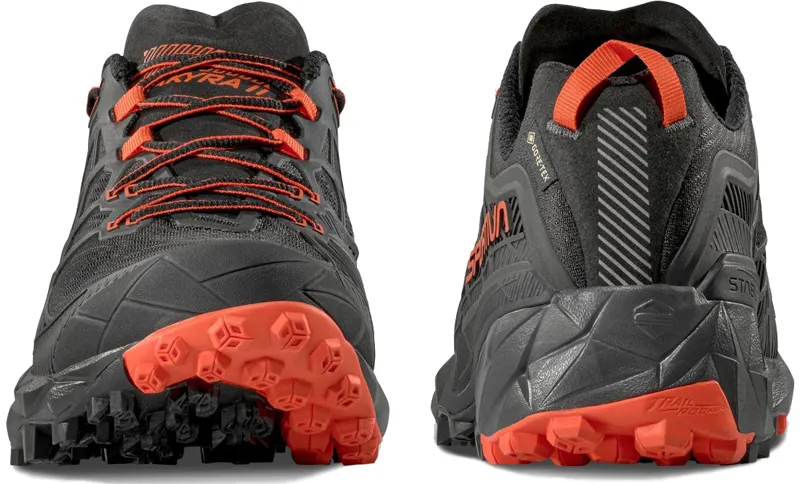 La Sportiva Mens Akyra II GTX Shoes - Black-Cherry Tomato-5