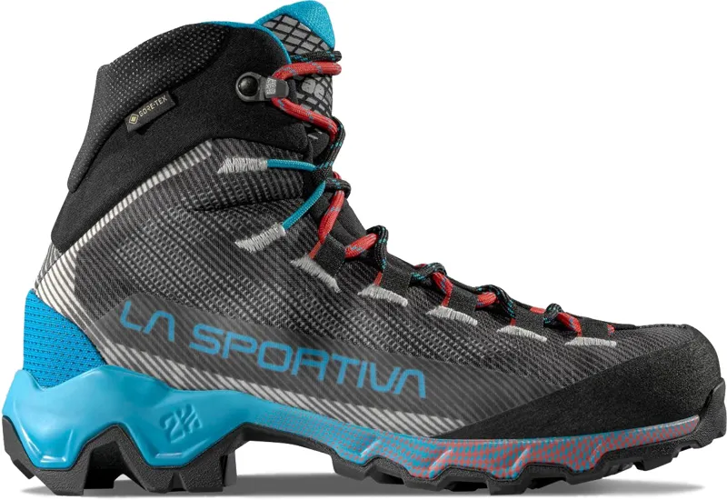 La Sportiva Womens Aequilibrium Hike GTX Boots - Carbon-Malibu Blue-1