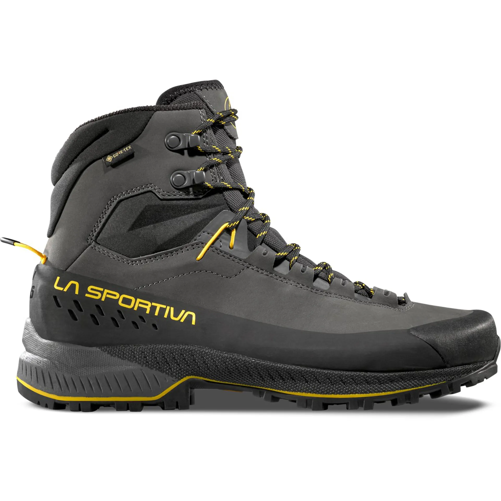 La Sportiva Men\'s Gray and Yellow Green Trail Boots Amazon.com | La Sportiva Mens TX Hike Mid GTX Boot, Black  main image 3