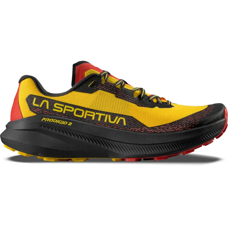 La Sportiva Mens Prodigio 2 Trail Running Shoes - Yellow-Black-1
