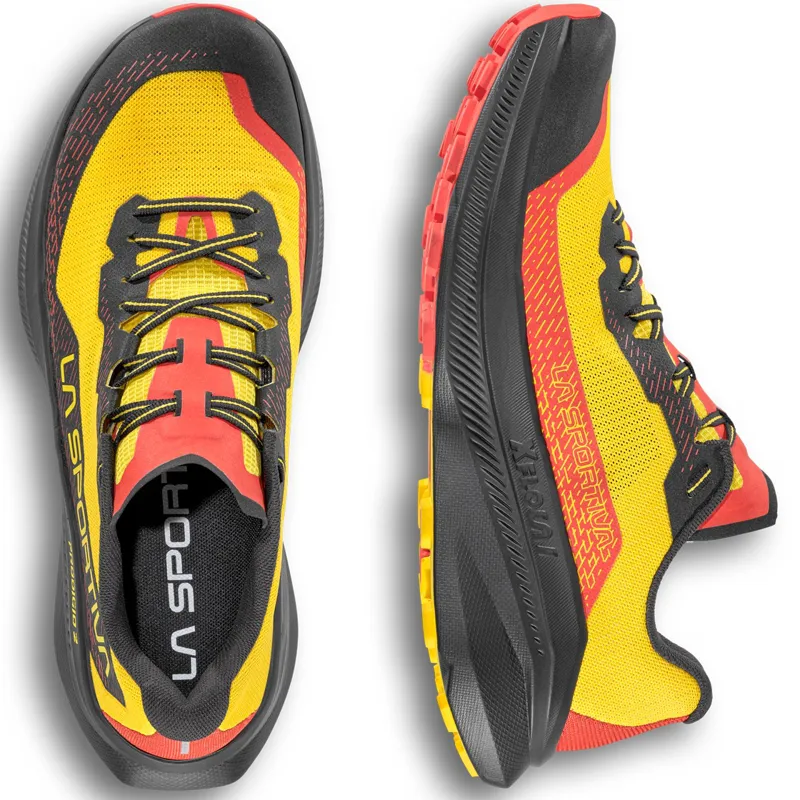 La Sportiva Mens Prodigio 2 Trail Running Shoes - Yellow-Black-6