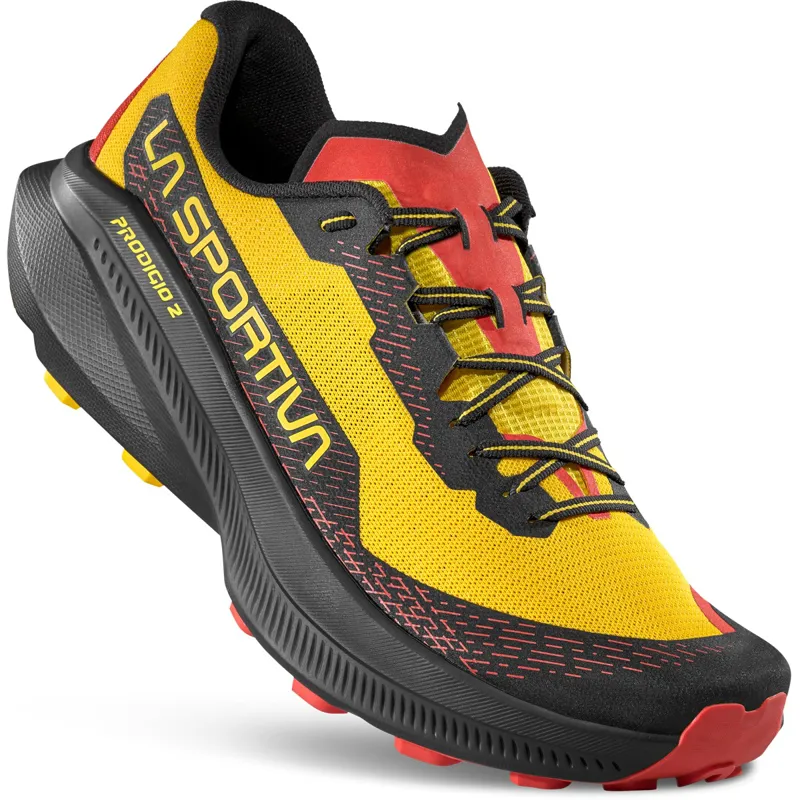 La Sportiva Mens Prodigio 2 Trail Running Shoes - Yellow-Black-5